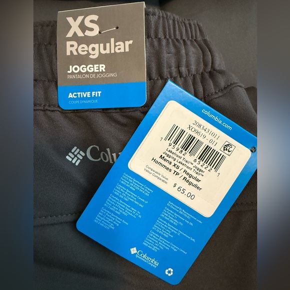 NWT Men’s Columbia Dark Grey Lakefront Trail Jogger, various sizes - Picture 3 of 8